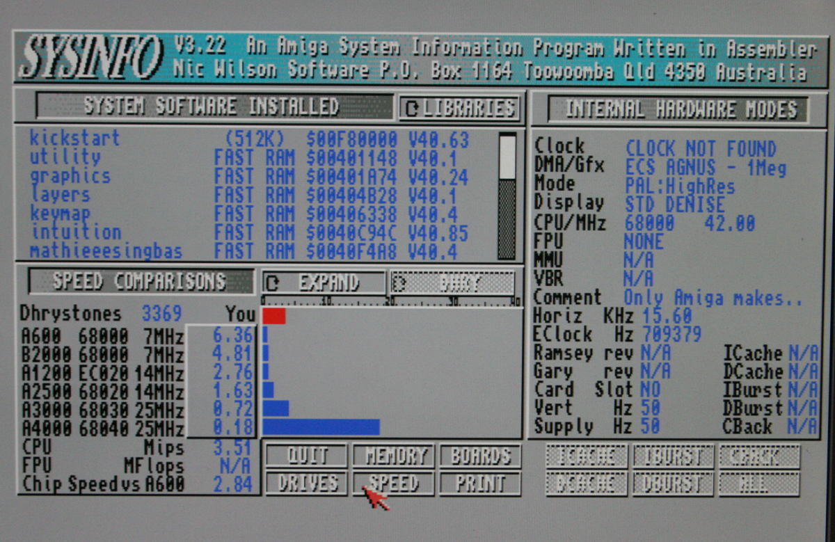 ACA500plus 42MHz overclocking speed